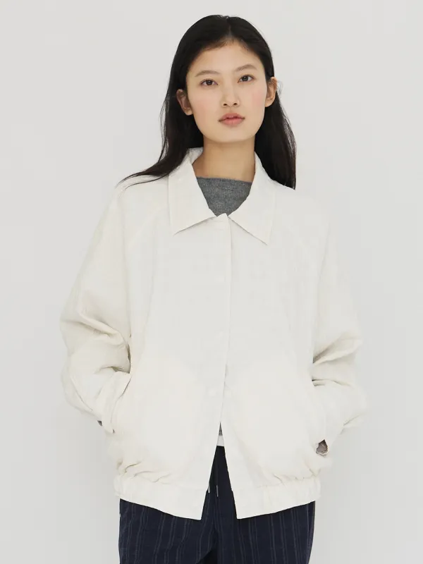 Reversible jacquard JP_(Ivory)