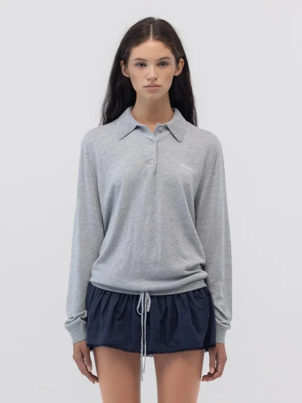 NEST POLO MINI DRESS (GRAY)