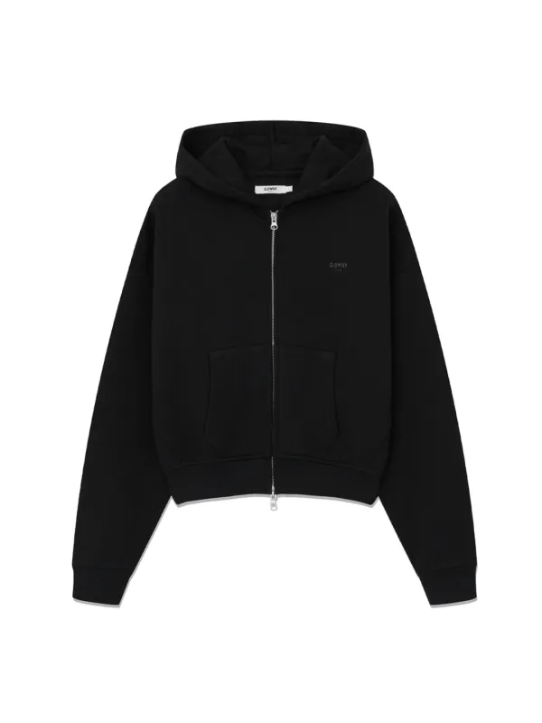 G WARM CORE ZIP HOODIE (BLACK)