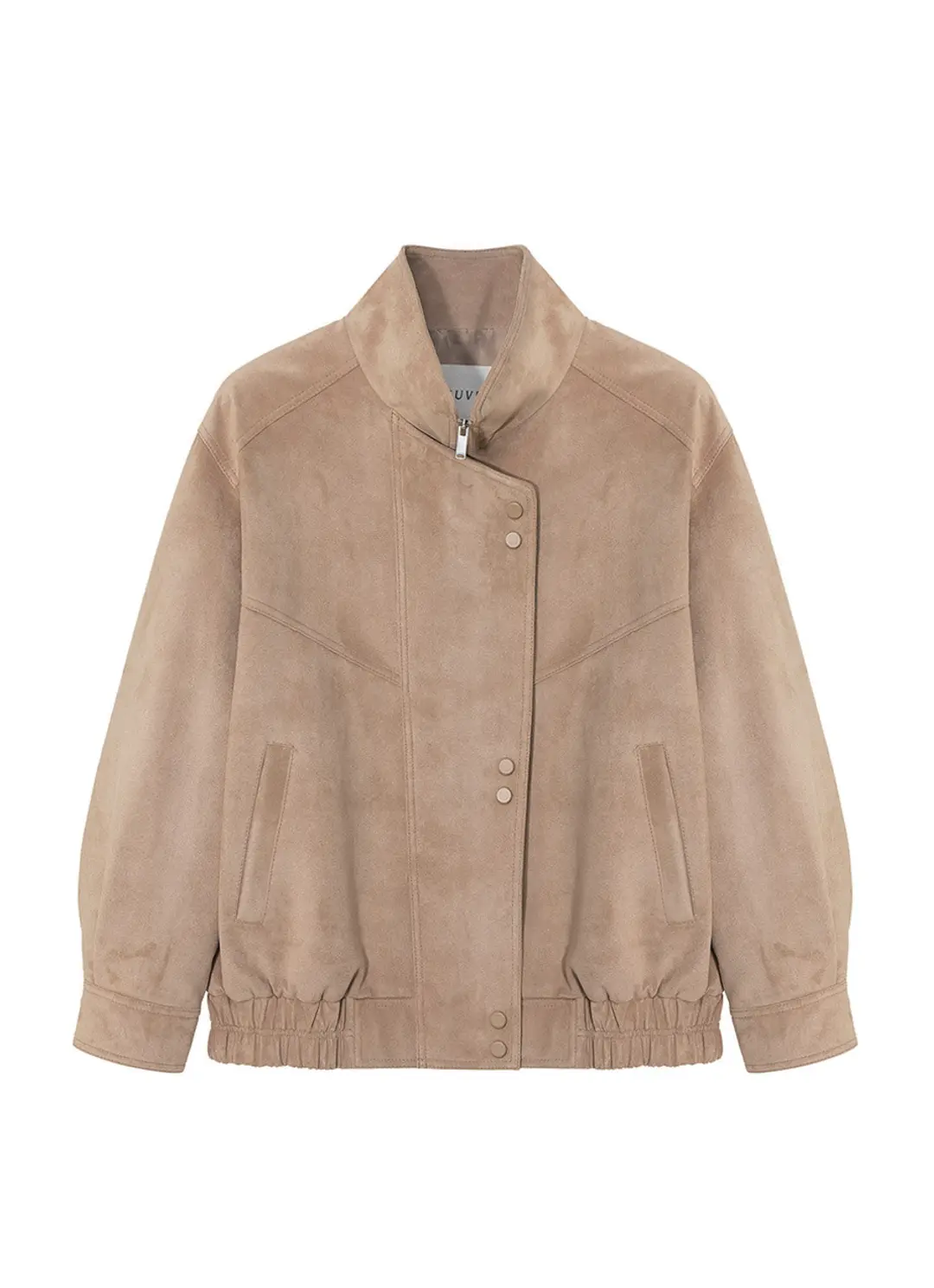 루에브르 Asymmetric Placket Faux Suede Jacket SL5XJ830-91 상품 이미지 3