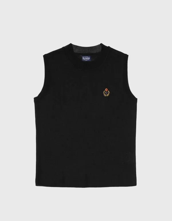 CREST SLEEVELESS (W) / Black