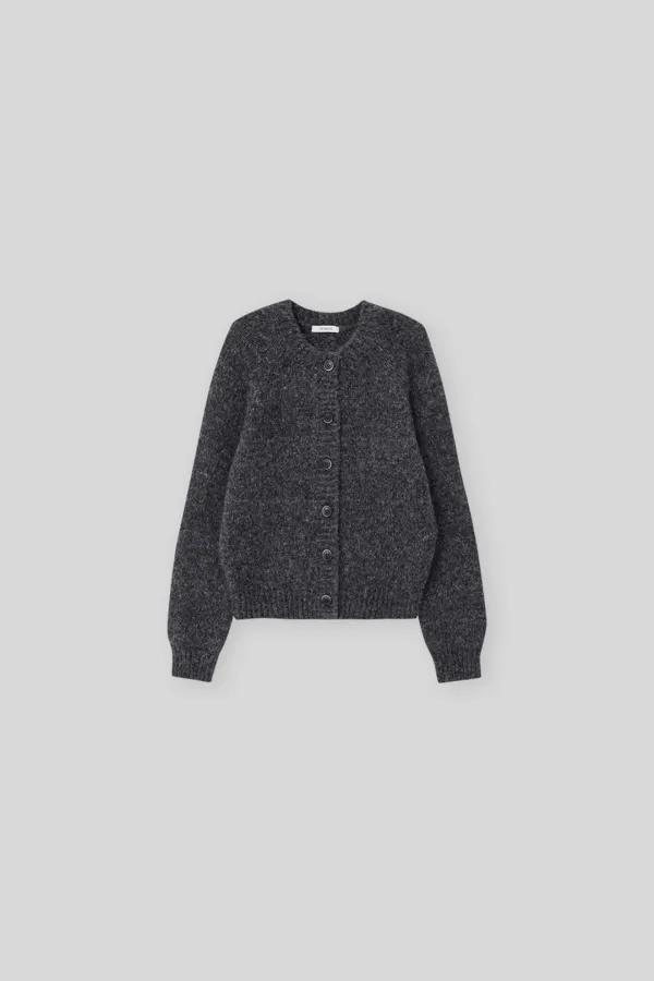 Suave knit cardigan (navy)