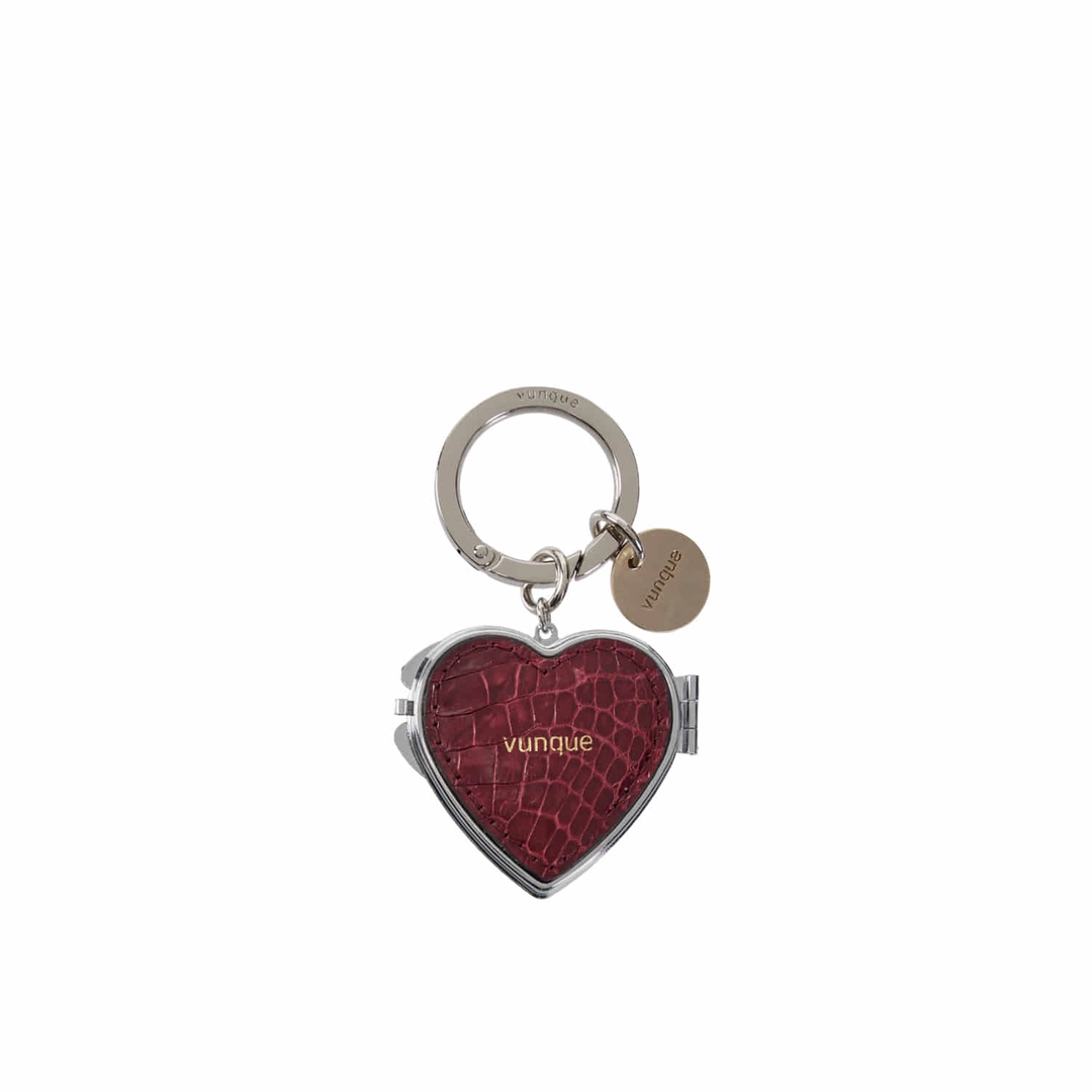 분크 Ecllat Heart Pocket Mirror Charm (에끌라 하트 포켓 미러 참) Burgundy 상품 이미지 3