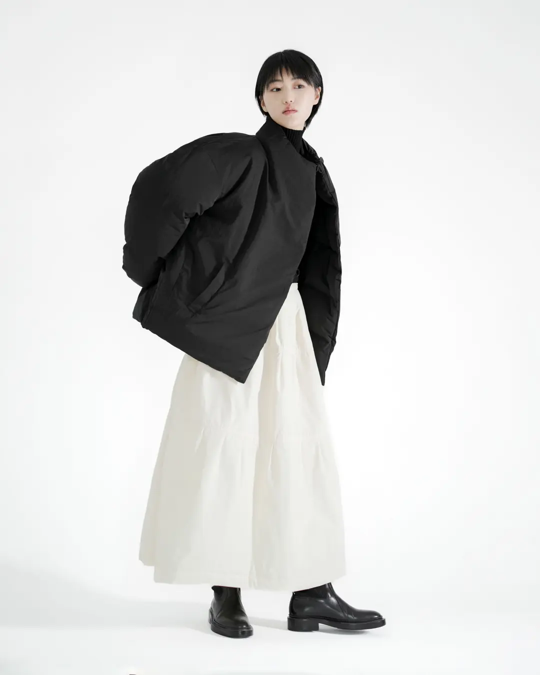 유노이아 goose down short coat 상품 이미지 2