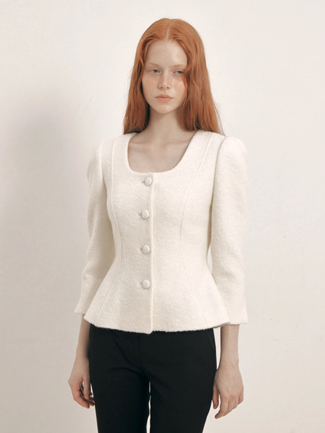 플로움 Etoile Peplum Jacket(Ivory) 상품 이미지 1