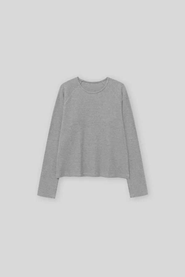 Raglan waffle t-shirt (gray)