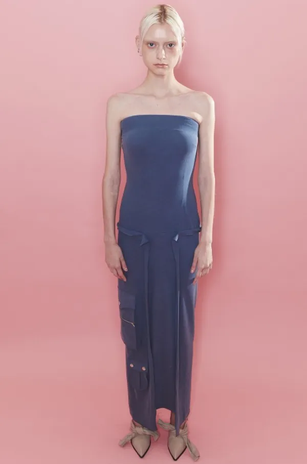 Multipocket Dress,  Steel