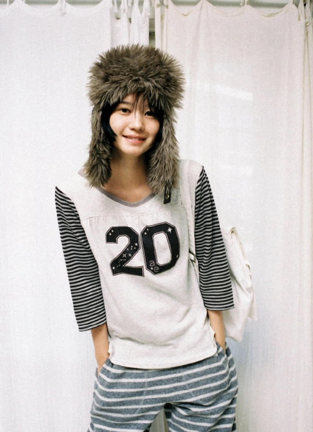 에이이에이이 STRIPE COMBI TEE [BROWN] 상품 이미지 2