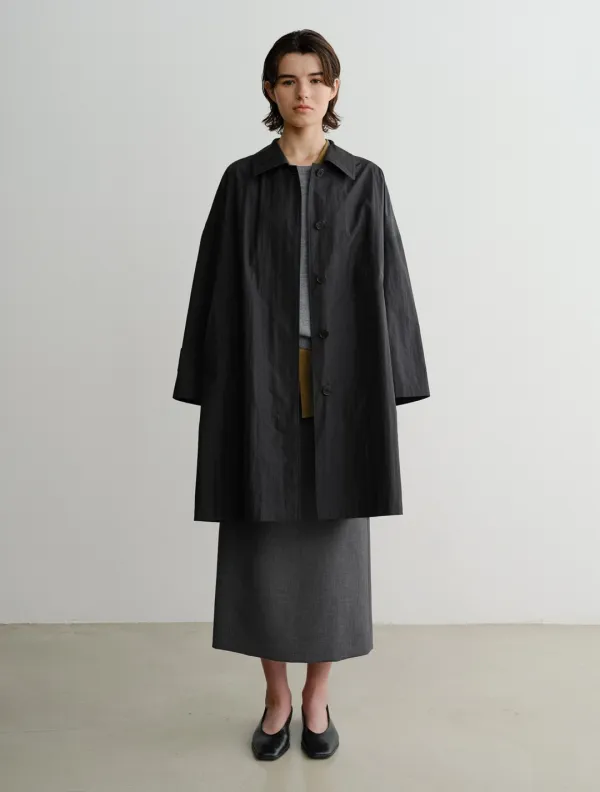 Den Wide Trench Coat (Black)