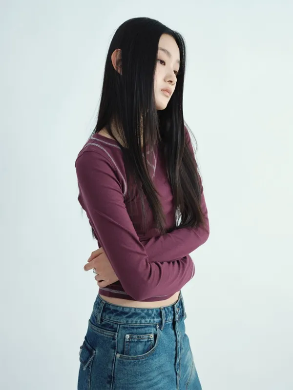 Soft Long Sleeve T-Shirt [Purple]