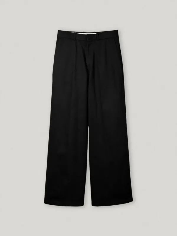 Adler Cotton Trouser Black (3rd)