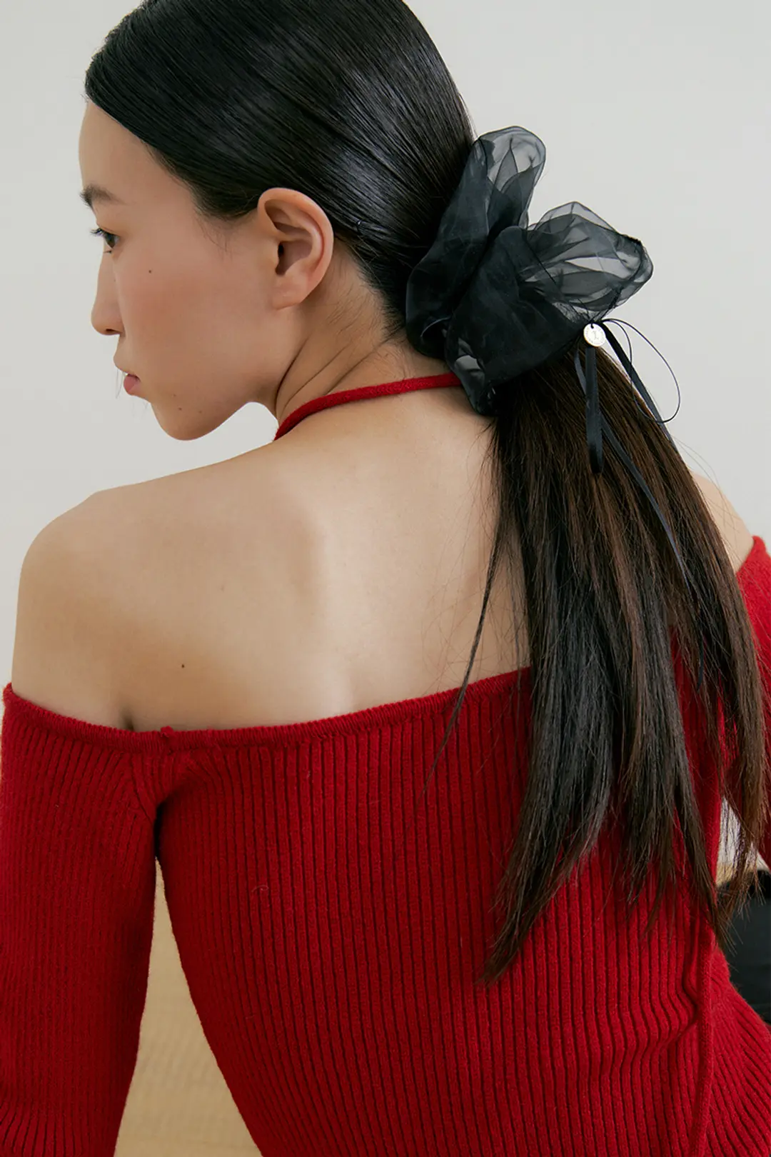 루시르주 Organza Scrunch (black) 상품 이미지 2