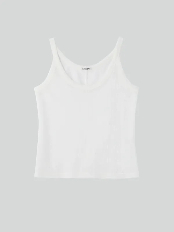 SHEER JERSEY TANK TOP (OFF WHITE)