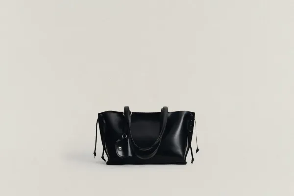 SAC TRESSÉ SMALL BLACK