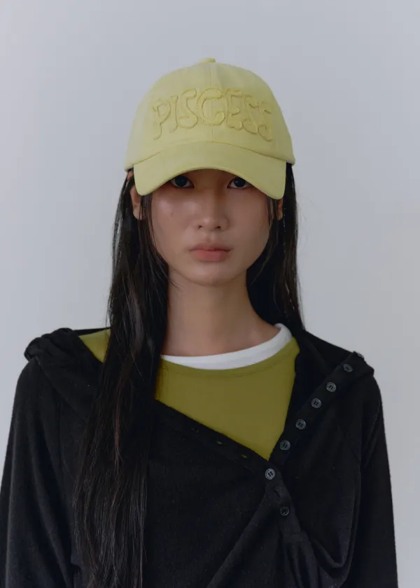 PS Logo Washed Ball Cap_Yellow