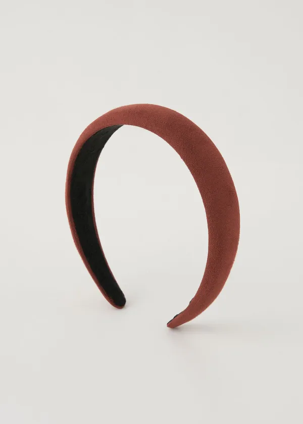 Suede Hair Band(Red Orange)