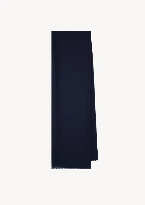 Terne Silk Scarf in Navy