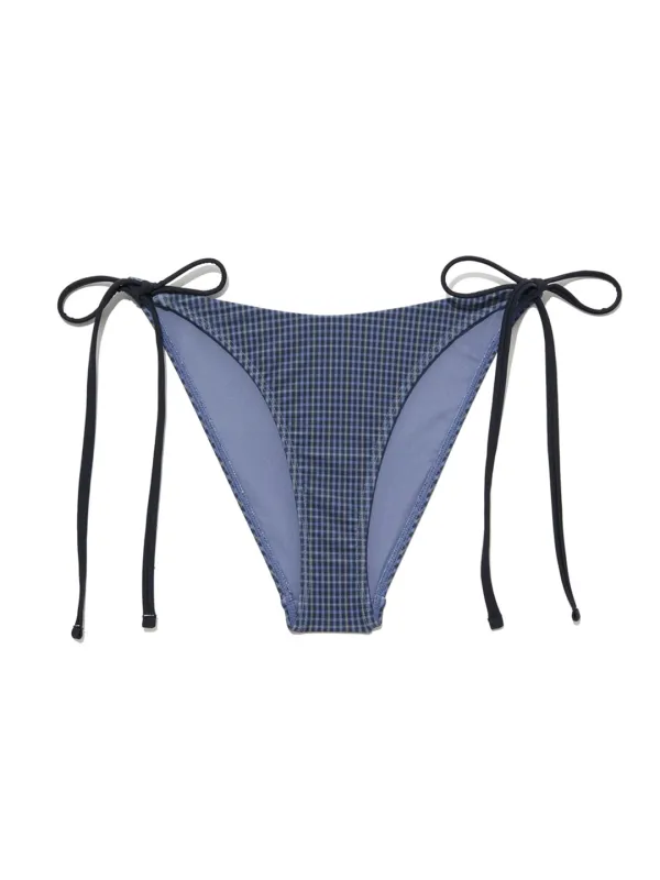G GINGHAM BIKINI BOTTOM (BLUE)
