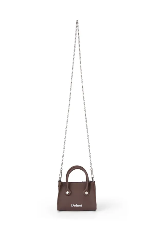 JELLY CHAIN MINI BAG IN BROWN