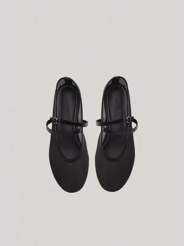DOUBLE STRAP MESH FLAT (MESH BLACK)