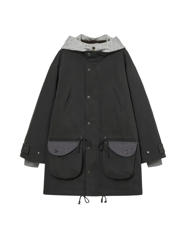 [10/1 예약발송] FLOWER BLOCK FIELD JACKET [CHARCOAL]