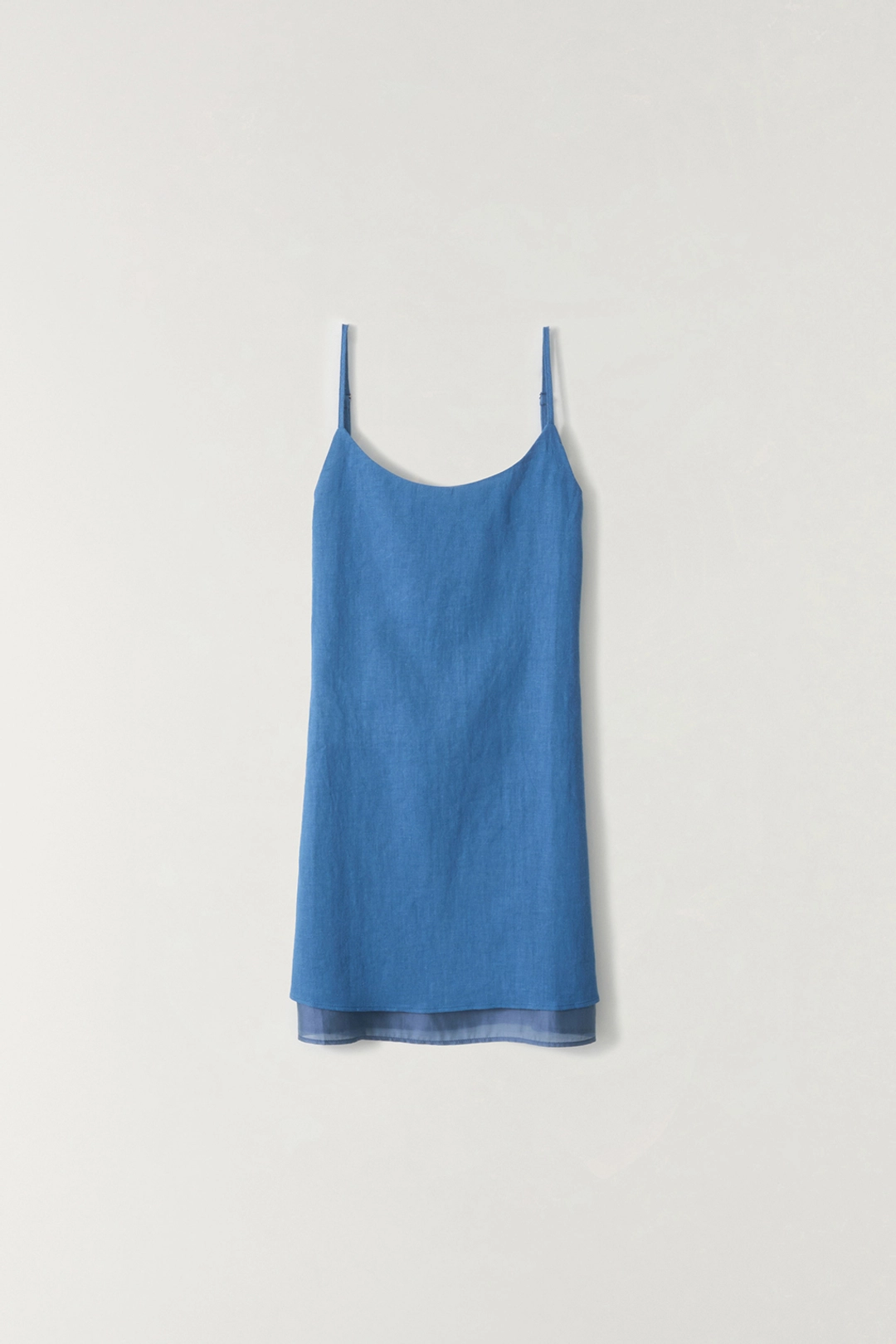더라우스트 린넨 레이어드 원피스 COBALT BLUE 상품 이미지 1