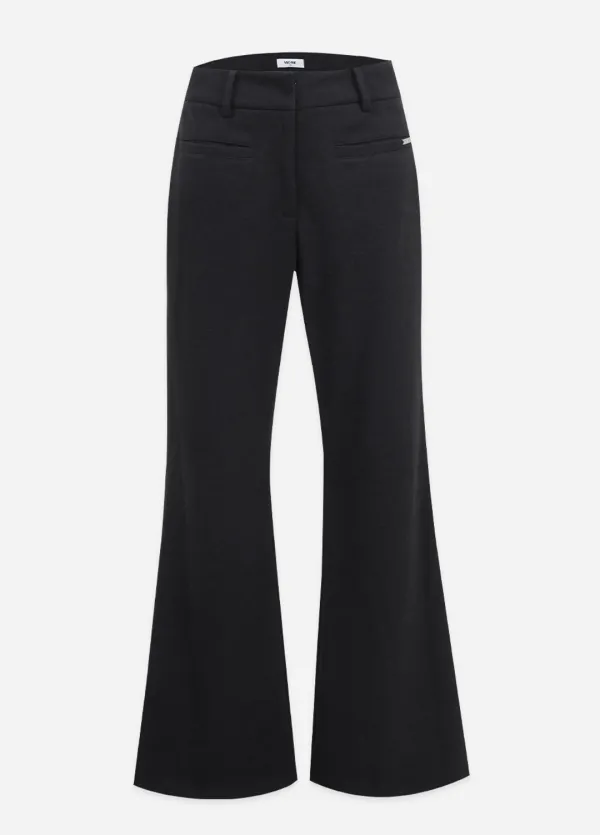  [25-36]  Nour Low Rise Semi Flare Slacks  누르 로우라이즈 세미 플레어 슬랙스 (겨울-데일리룩-오피스룩-출근룩-마실룩-기본템-클래식-베이직-로우라이즈-롱슬랙스-자체제작) 