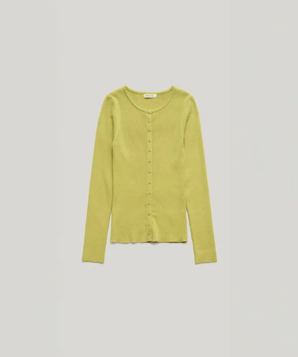 PVIL Fine Rib Cardigan(Green)