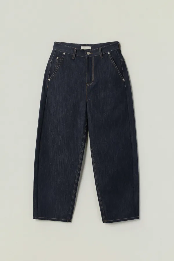 BONDY NON-FADE CURVE DENIM PANTS_RAW DENIM