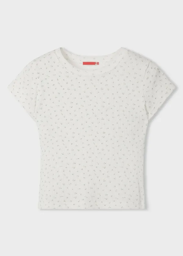 Little Floral Waffle Tee