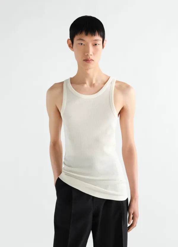 TANK TOP IN RIBBED JERSEY