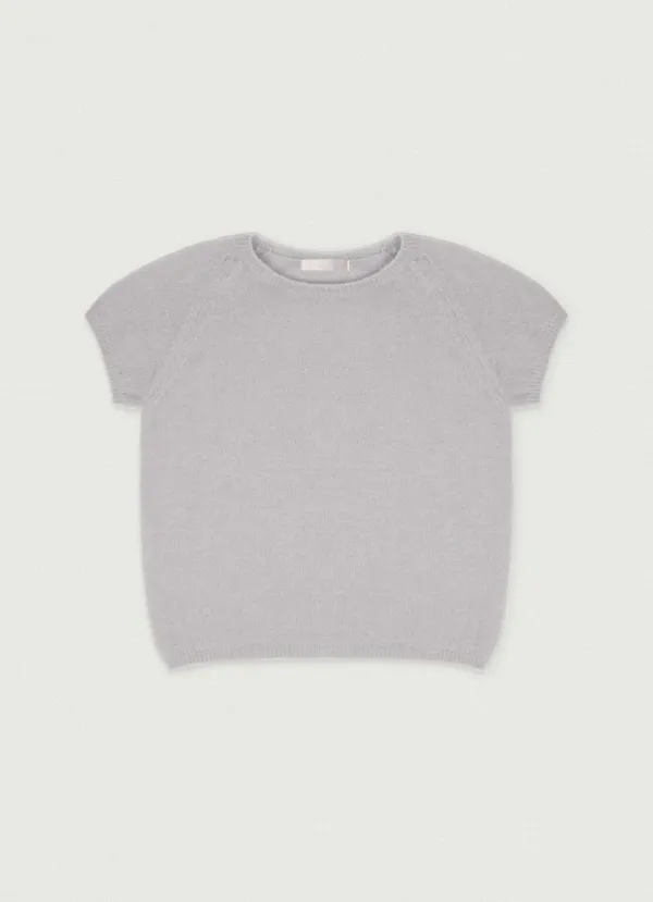 2nd/ Raglan Kidmohair Half nt [cool gray] - LoveBymood