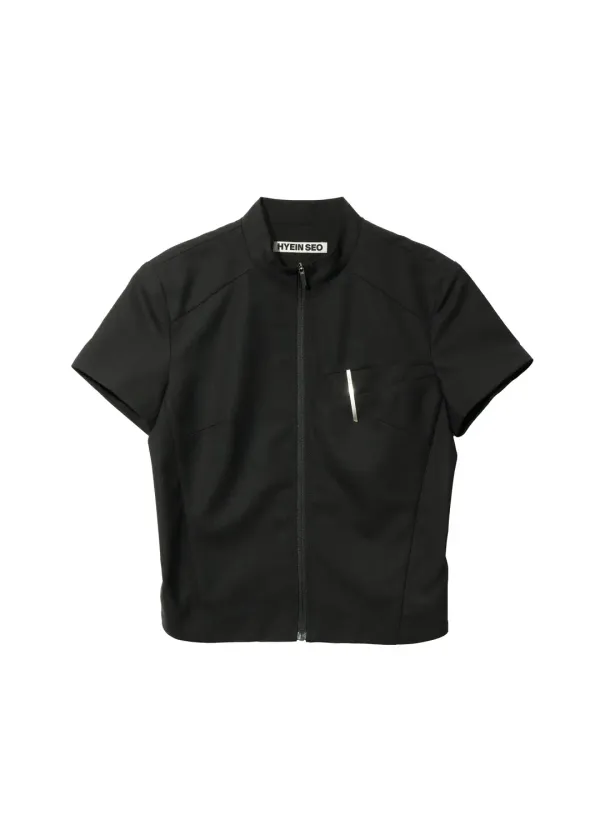 Zip Shirt w/ Pin