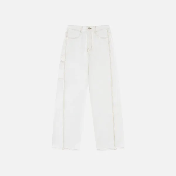 SIJN6104 트러커 와이드 컬러 데님_Ivory
