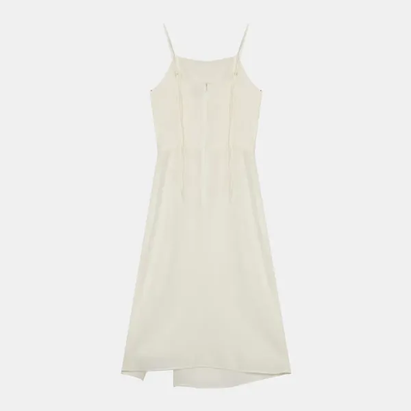 sheer slit layered ops (cream)