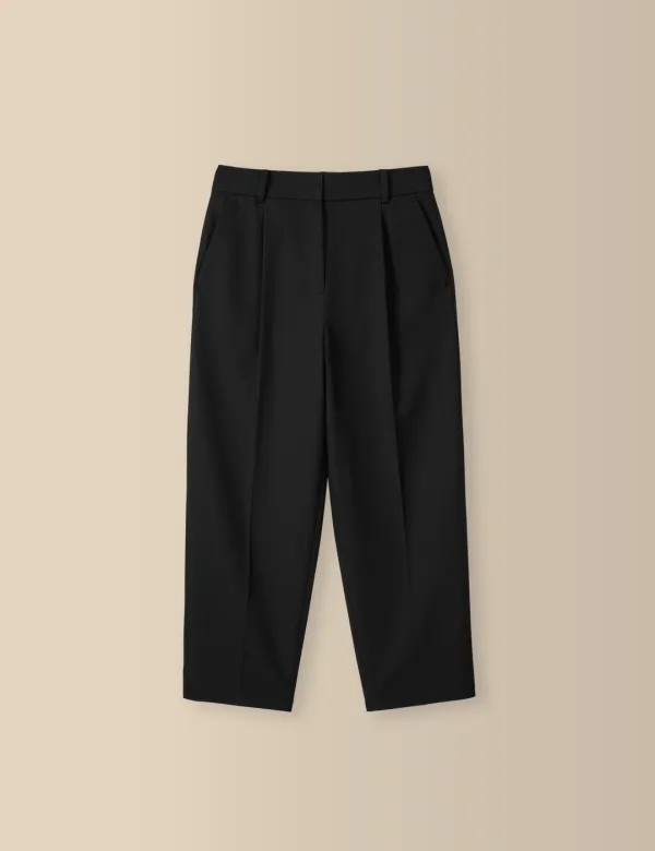 2nd / Relaxed Tapered Pants (Black)