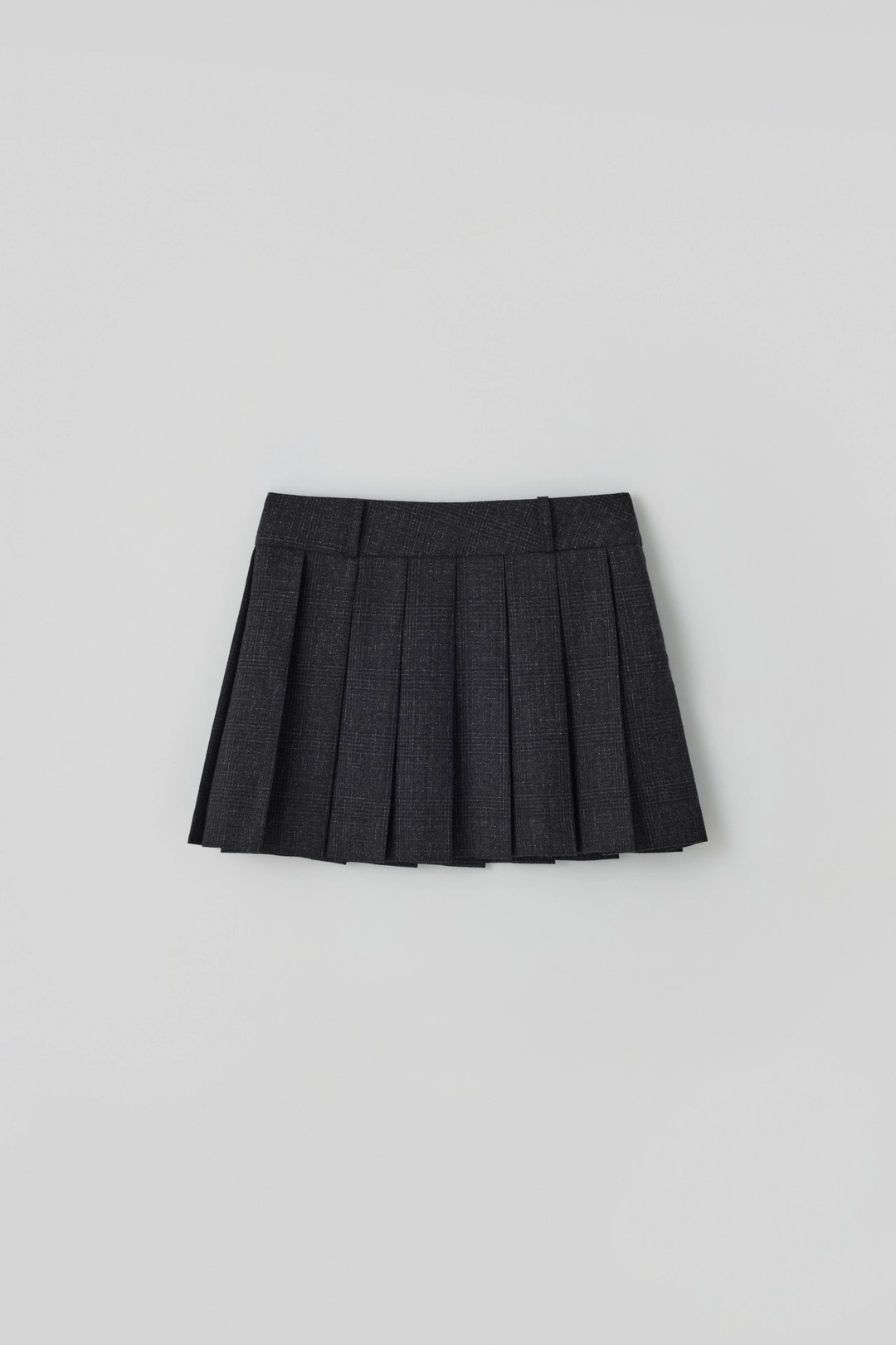 타낫 T/T Classic pleats mini skirt (charcoal) 상품 이미지 1