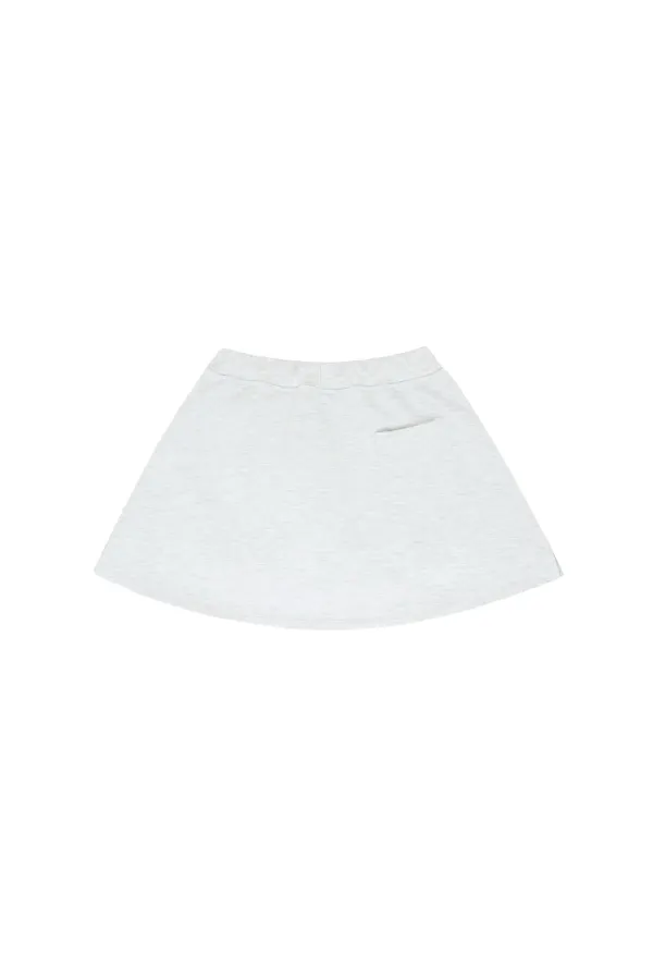 [2차] A Line Sweat Skirt (snow grey)