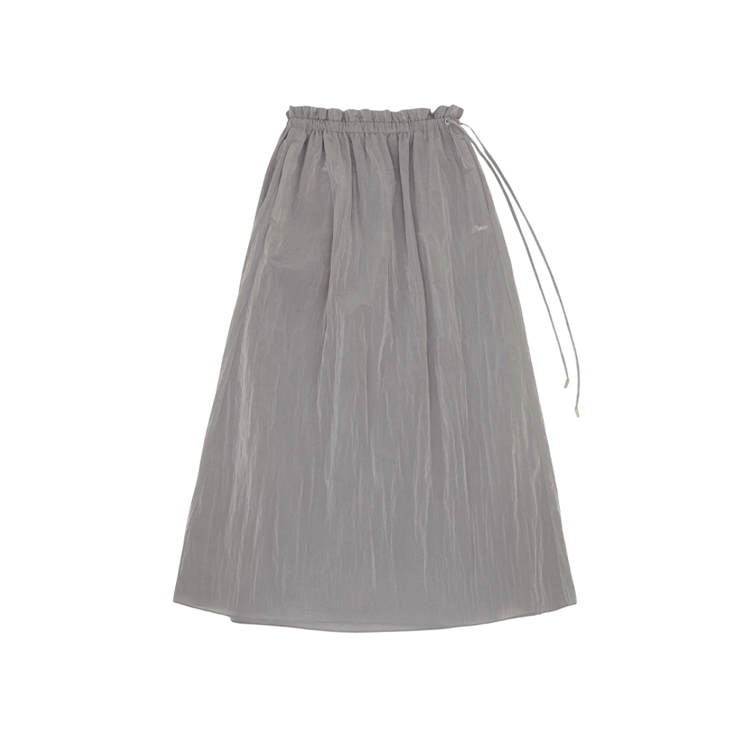 피브비 Frill Waist Long Skirt (space silver) 상품 이미지 1