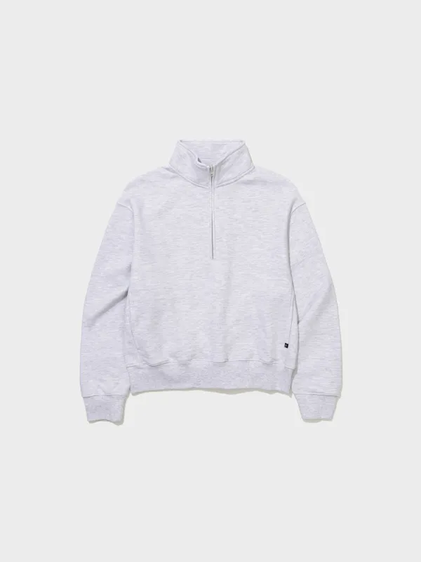 Lc Sweat Half Zip-Up_Light Melange Grey