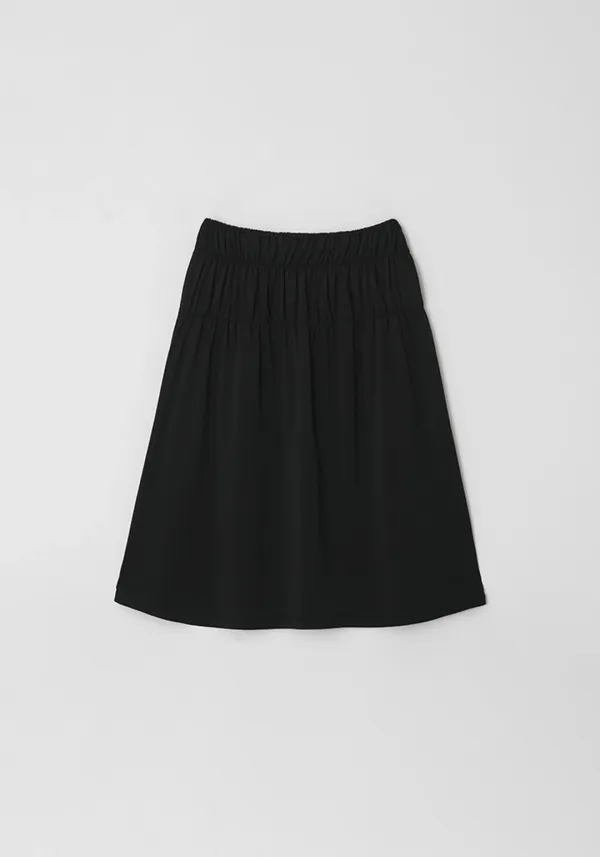 Shirring skirt (Black)