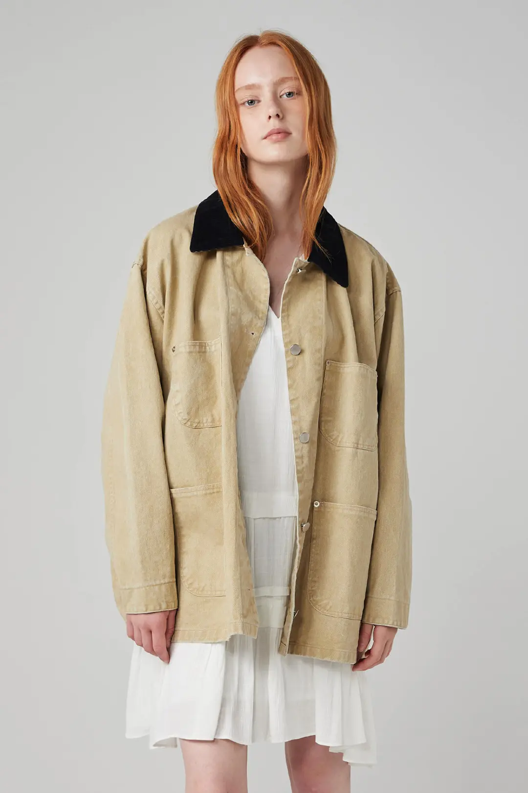 오브오브 [5차] Ben Washed Work Jacket_Beige 상품 이미지 2