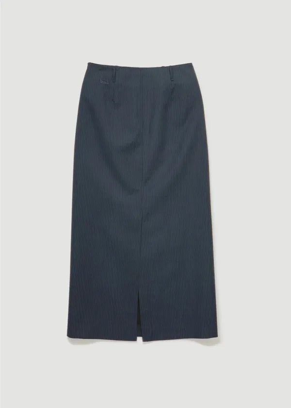 Stripe maxi skirt (차콜)