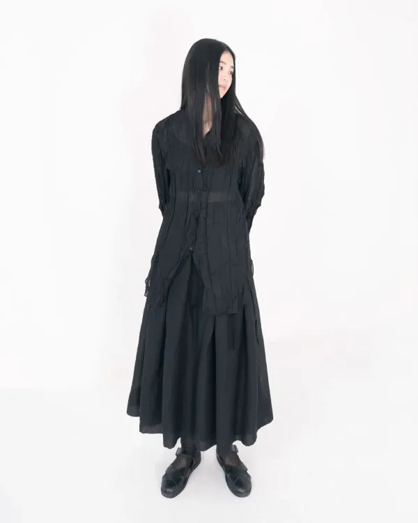 organza tuck skirt (open, 단독 주문 시 선발송)