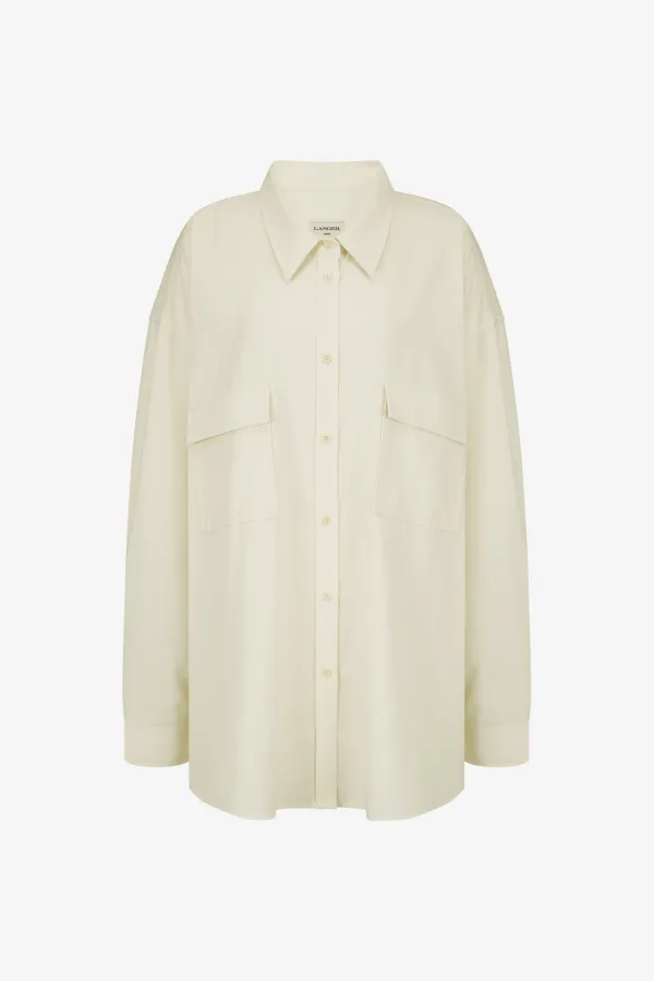 25FW cotton big-pocket shirt