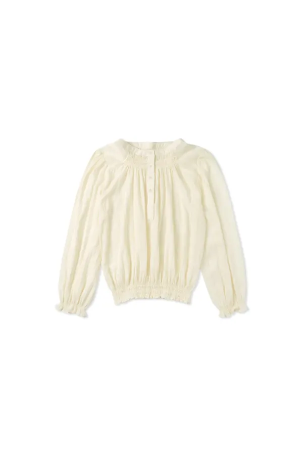 Cream puff blouse