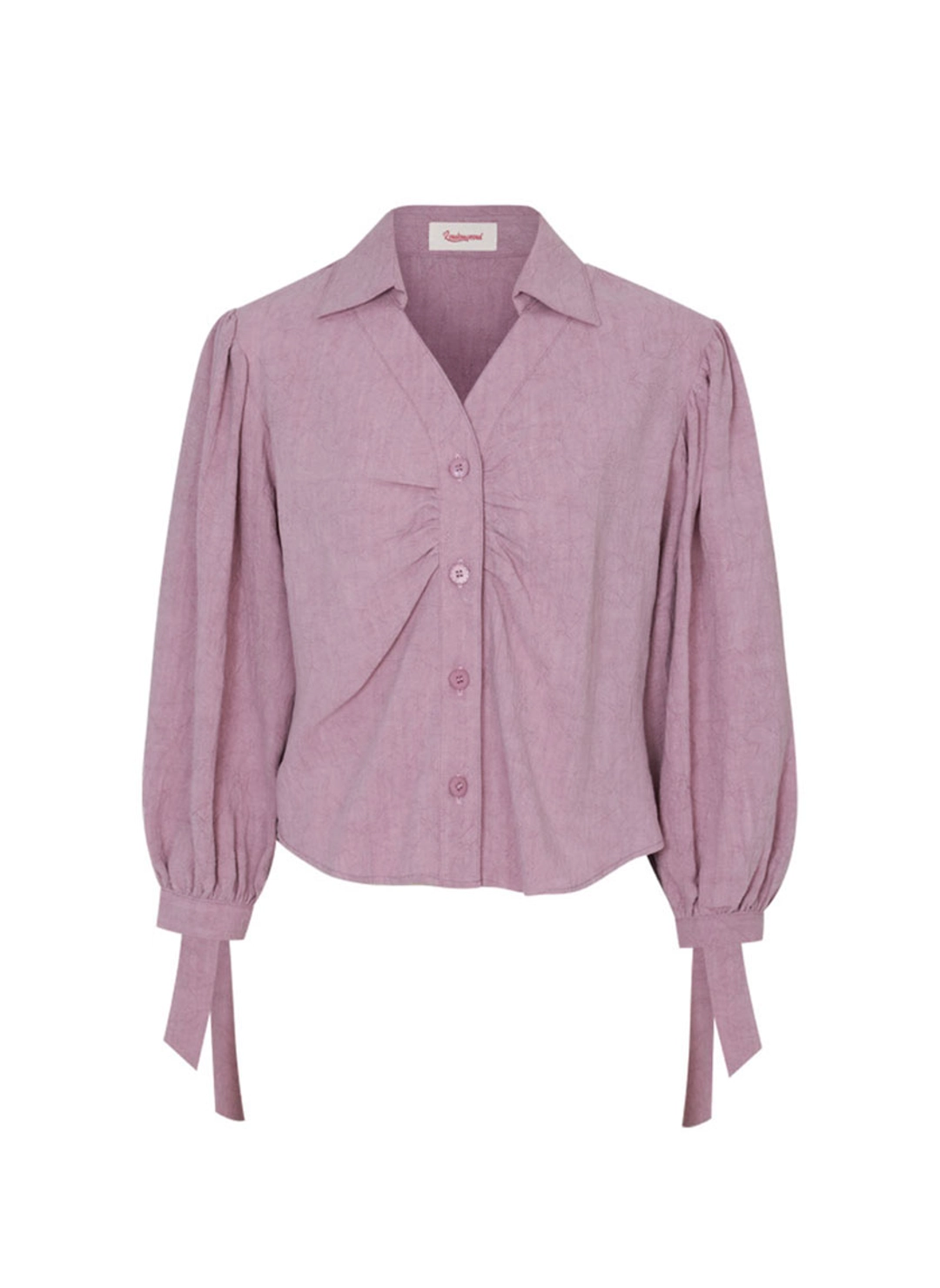 루루서울 Wrinkle Puff Blouse (Purple) 상품 이미지 1