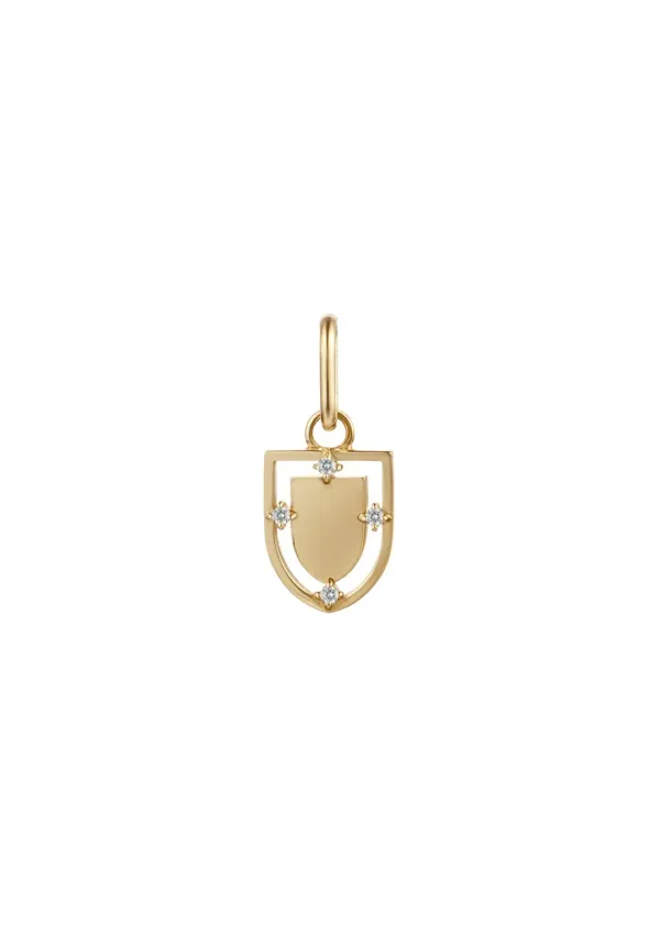 [G] Dia Shield Pendant