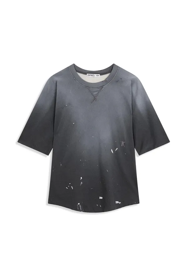 WASHED PAINTER TEE, CHARCOAL