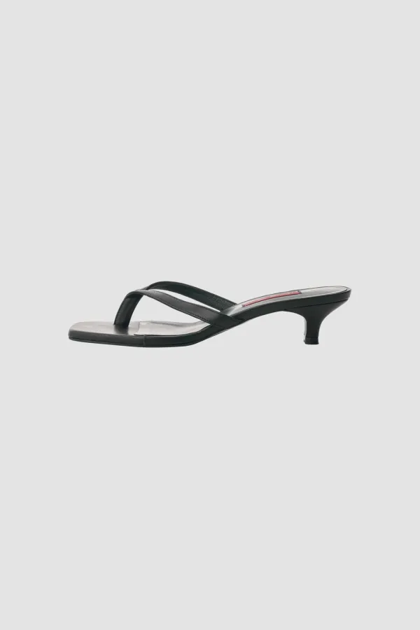 Audrey Black Flip-Flop Heel